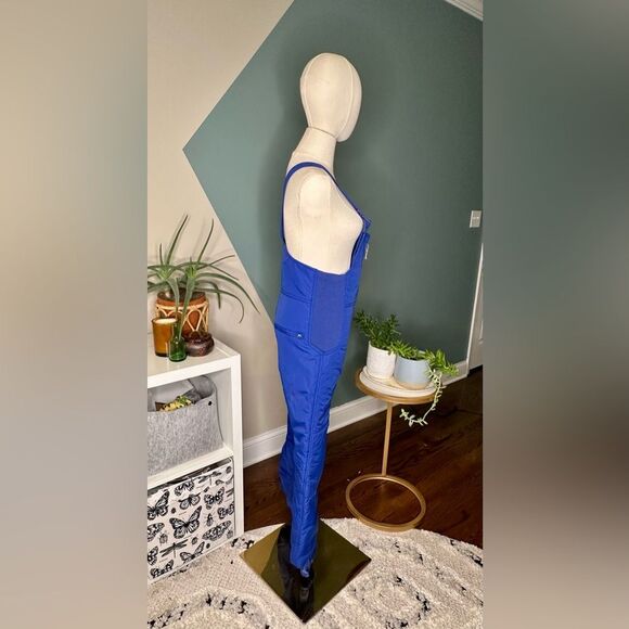 Vintage 90s Pacific Trail Youth Ski Suit Sz 12 Blue One-Piece Snow Bib Snowsuit - Picture 3 of 10